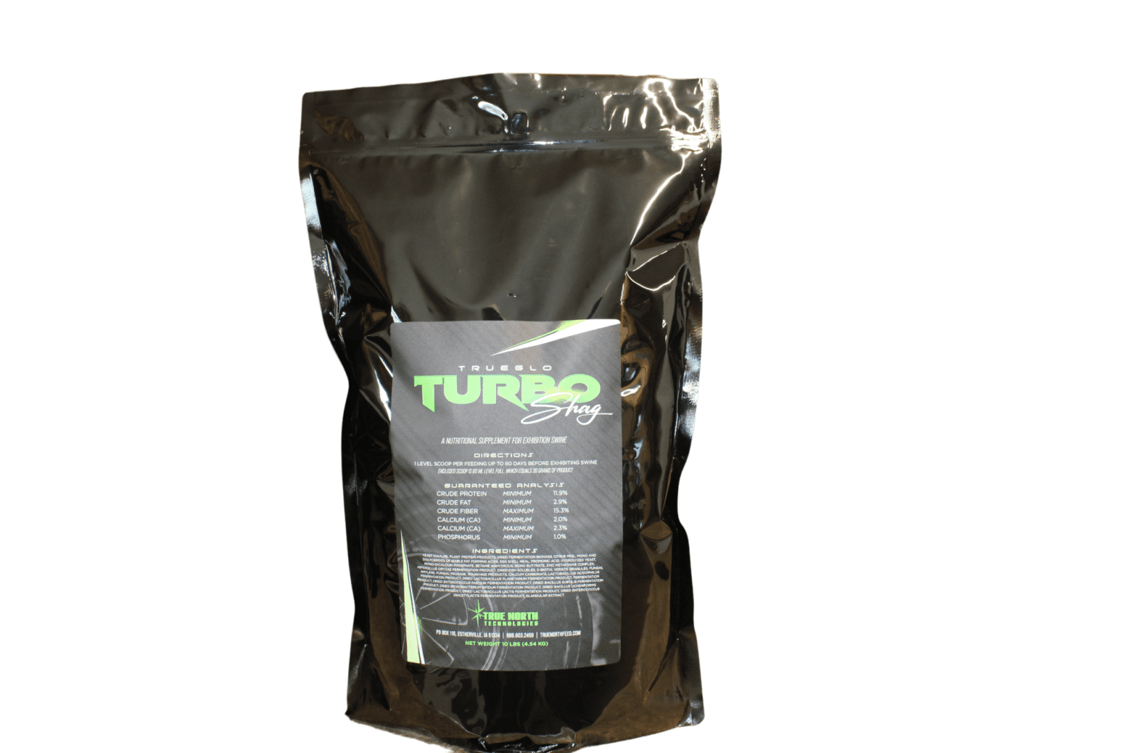 TrueGlo Turbo Shag supports appetite, stomach health, gut health,  skin, and hair. It has all the benefits of Turbo with melatonin to amp up hair growth